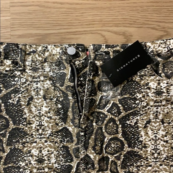 Jean snake print skirt - Picture 2 of 3